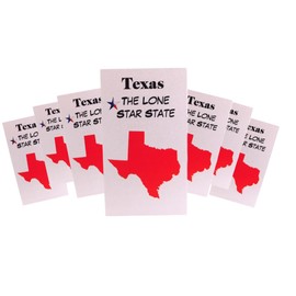 Texas Fact Cards Bulk Bundle Teachers Classroom Pack Fun Facts for Lone Star State Trivia, Set of 24