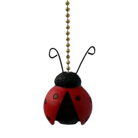 Clementine Designs Ladybug Beetle Nursery Porch Decor Ceiling Fan Light Pull