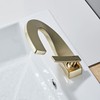 Wovier Brushed Gold Bathroom Sink Faucet with Supply Hose,Single Handle