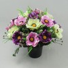 Just Because Flowers Artificial Grave Flower Arrangement with Pink and