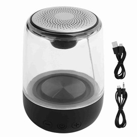 Bluetooth 5.2 Wireless Speaker Noise Reduction HIFI Stereo Sound Subwoofer with LED Light