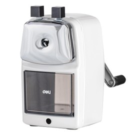 Deli Pencil Sharpener, Premium Manual Sharpener Collection! Easy to Use and Convenient Cream 0620