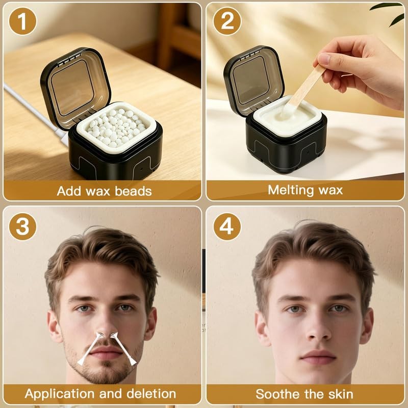 Nose Wax Kit for Men and Women with Mini Wax