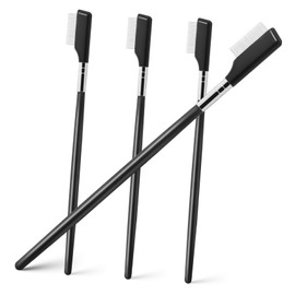 FRCOLOR 4 Pcs Lash Comb Eyelash Separator Tool for Groomed Lashes Eyebrows Compact for Home Travel
