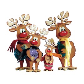 News A-RUH72F4WS Petra's Craft making Family Christmas Reindeer