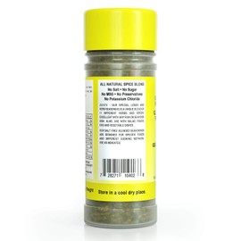 Bensons - Zesty Lemon and Herb Seasoning - Salt-Free, Sugar-Free, Gluten-Free, No MSG, No Preservatives, No Potassium Chloride - 11 Herbs, Spices and Vegetables Seasoning Blend 2 oz Bottle with Shaker