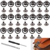 RXKFIGX 20 Pieces Rivets for Leather Ring Rivets with Ring
