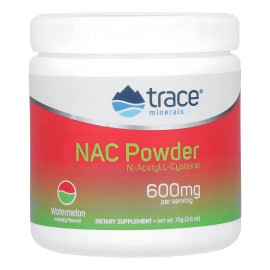 Trace Minerals Nac N-acetil-l-cisteína Polvo 600mg 75grs Sabor Sandía