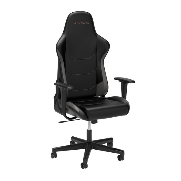 RESPAWN 110 Ergonomic Gaming Chair - Racing Style High Back PC Computer Desk Office Chair - 360 Swivel, Integrated Headrest, 135 Degree Recline with Adjustable Tilt Tension & Angle Lock - 2023 Grey