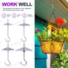 Swpeet 20 Packs Ceiling Hooks, 4 Sizes Heavy Duty Steel