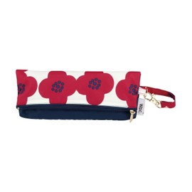 Wpc. Rain Umbrella Folding Umbrella Camellia Mini Red Women's 19.7 inches (50 cm), For Both Sunny and Rainy Weather, Compact, With Hook, Easy to Carry, Floral Pattern, Nordic, Retro, Work or School