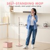Upgraded Self-Standing Spin Mop and Bucket System, Detachable Inner Mop