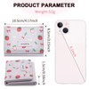YAMEIZE Small Strawberry Wallet for Women Girls Cute Print Bow