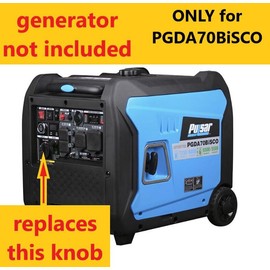 Compatible replacement knob only for Pulsar PGDA70BiSCO - 7250 surge and 6000 rated watts inverter generator for the Fuel Source switch selector and compatible screw - new 3d printed part