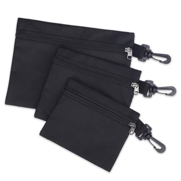 3 Pack Tool Bags Canvas,Heavy Duty Tool Pouch,Small Tool Bag