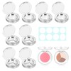 siawadeky Clear Round Eye Shadow Case, Set of 8, Single