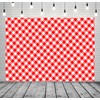 Loccor Fabric 7x5ft Red and White Checkered Backdrop Classic Picnic