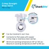 SharkBite 1/2 Inch Crimp Multi-Turn Straight Stop, Brass Plumbing Fitting,