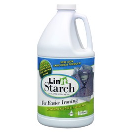 Linit Starch Crisp Classic Finish 64 Oz - Liquid Starch For Ironing Clothes And Wrinkle Release/Great For Arts & Crafts Projects, Slime, Paper Mache, Silly Putty/Trusted For Generations (408440)
