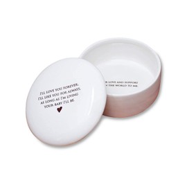 Susabella - Mother's Day Gift, Mother of the Bride Gift, Mom Wedding Gift From Bride, Mom Birthday Gift - Round Keepsake Box - As Long As I'm Living Your Baby I'll Be