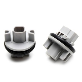 iJDMTOY Pair OE-Spec 7440 Turn Signal Blinker Light Adapter Socket Compatible with Honda Civic Odyssey Fit Insight Pilot, Acura ILX MDX RSX, etc