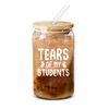 Tears of My Students Teacher Glass Cup with Bamboo Lids