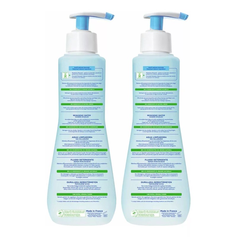 Mustela Sin Aclarado Agua Limpiadora, El Agua Micelar Limpia