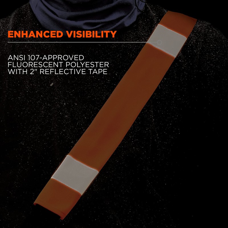 Ergodyne GloWear 8004 High Visibility Reflective Seat Belt Cover, Orange