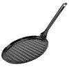 La Ideal Round Enamelled Roast Pan, 22 cm, Steel, Black