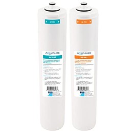Aquasure ‎‎Premier Series Stage 1 Sediment & Stage 2 Carbon Block Replacement Water Filter Cartridge Bundle AF-PRE12, for AS-PR75/100 4-Stage Reverse Osmosis RO Under Sink Water Filtration System