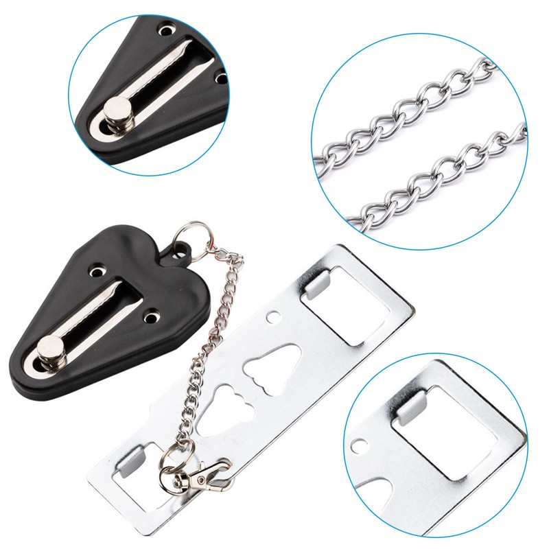 Travel Door Security Locks 2 PCS Portable Door Lock with