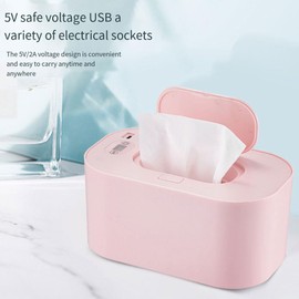 AIXXCUVQ Secure Ready Baby Wipe Warmer With Bottom Strap For Stability Wet Wipe Warmer ABS Heater 24-hour Constant Temperature, green