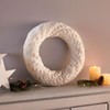 FRANK FLECHTWAREN Kranz Kuschelstrick, 100% Polyester Maße: Ø 40 x