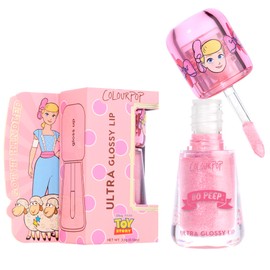 ColourPop x Toy Story Ultra Glossy Lip Gloss - High-Shine, Non-Sticky & Hydrating Lip Gloss with a Flexible Paddle Applicator - Sheer Pink with Baby Blue Pearl Finish - Peep This (0.12 oz)