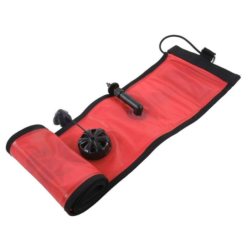 150x15cm Scuba Diving Surface Marker Buoy High Visibility Inflatable Surface