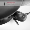 Aroma Housewares AEW-306 Electric Wok with Tempered Glass Lid Easy