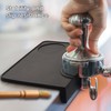 Sandiyago Non-Slip Coffee Tamping Mat with 2 Coffee Brushes, Durable