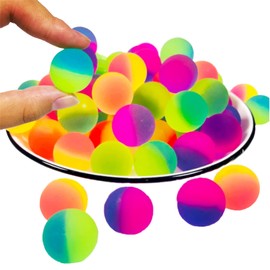 ZUJIACUN 30Pcs Bouncy Balls, Color Bouncy Ball Bulk for Party Favors, Prizes, Birthdays Gift,Carnival Prizes (25mm)