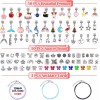 Unbranded 208 Pcs Charm Bracelet Making Kit for Girls Age