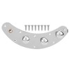Electric Bass Control Plate Assembly Silver Guitar Musical Instrument Accessories