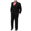 GATMSTZ Men's Black Suits Big Tall 3 Pieces Suit 2