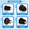 Metal Matte Black Shower Knob 2 Piece Replacement, Compatible with