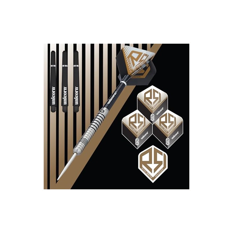 Unicorn Unisex Ross 'Smudger' Smith Set Of Darts, Black &