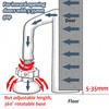 Elfthloo Portable Door Lock Travel Security, Black Anti-Theft Stopper
