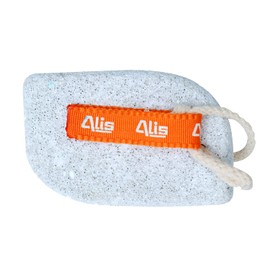 Alis Lava Natural Pumice Stone for Dead Skin, Heels, Elbows, Hands - Pedicure Exfoliation Tool for Callus Remover for Feet, Heels and Palm | Dry Dead Skin Scrubber Lava Stone - White Oval Shape