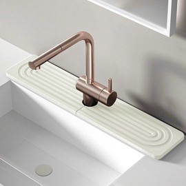 Stargaz Faucet Mat For Kitchen Sink，Sink stone quick dry around faucet,Stone Faucet Mat for Kitchen Sink Splash Guard Sinks Stones Quick Dry Around Faucets Stones Drying Mats Bathroom(15.8''×3.9)