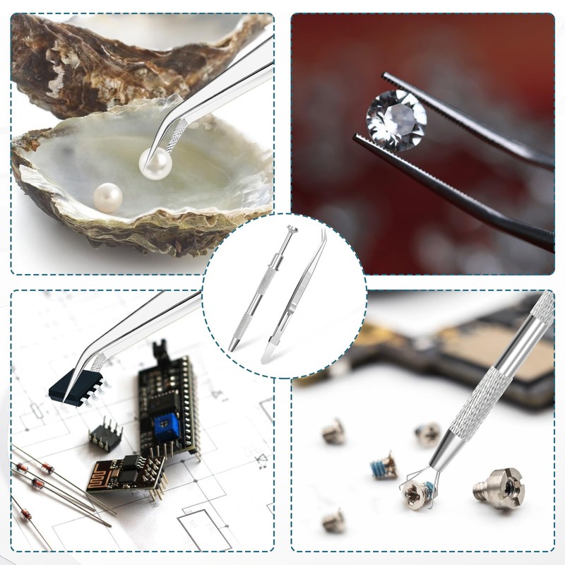 2 Pcs Piercing Ball Grabber Tool, Jewelry Pickup Tools with