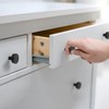 QZKJQDD 2 Pack Black Cupboard Knobs, Single Hole Cupboard Handle,
