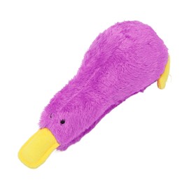 Yosoo Squeaky Plush Dog Toys Soft Duck Shape Interactive Chew Toy for Dogs Puppies (Purple)