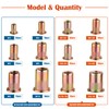 Rivet Nut Kit, 470Pcs SAE & Metric UNC Rivet Nut,